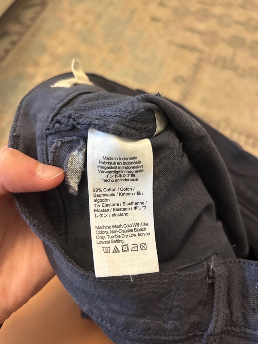 Madewell High-Rise Sailor Short in Navy Blue - Picture 6 of 7